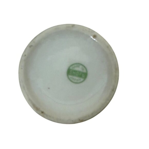 Ceramic Hat Pin Holder Handpainted Cottage & Swan Scene - Picture 5 of 7